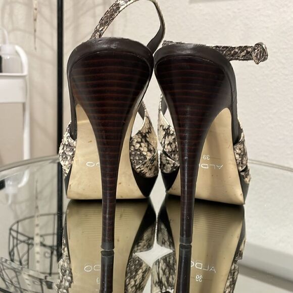 Aldo snake skin strappy heel | size 8/39 - Picture 6 of 9
